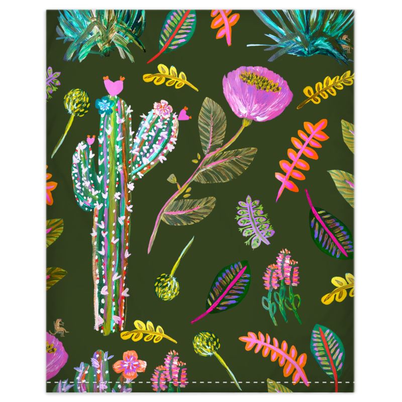 Electric Botanical duvet cover