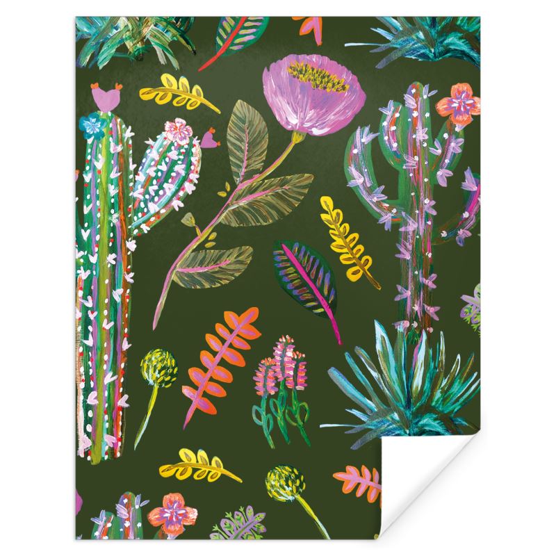 Electric Botanical Gift Wrap