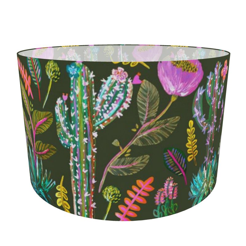 Electric Botanical Lampshade