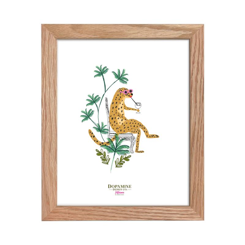 Edgar the Cheetah – Premium Framed Art Print