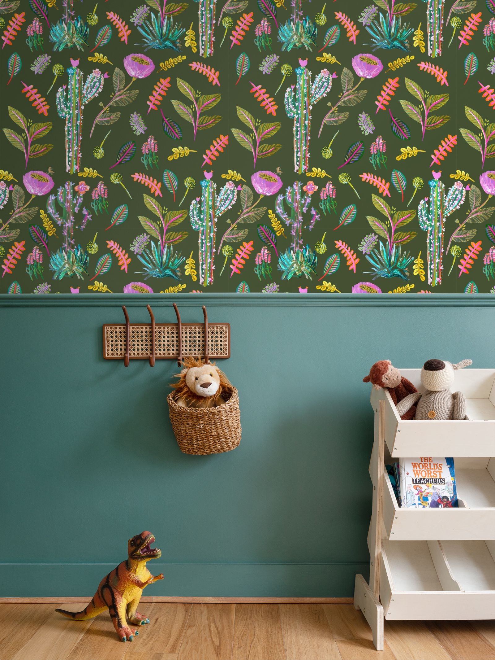 Electric Botanical Wallpaper Samples