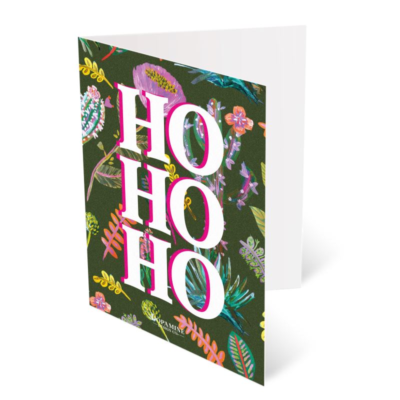 HOHOHO Dopamine Xmas Card